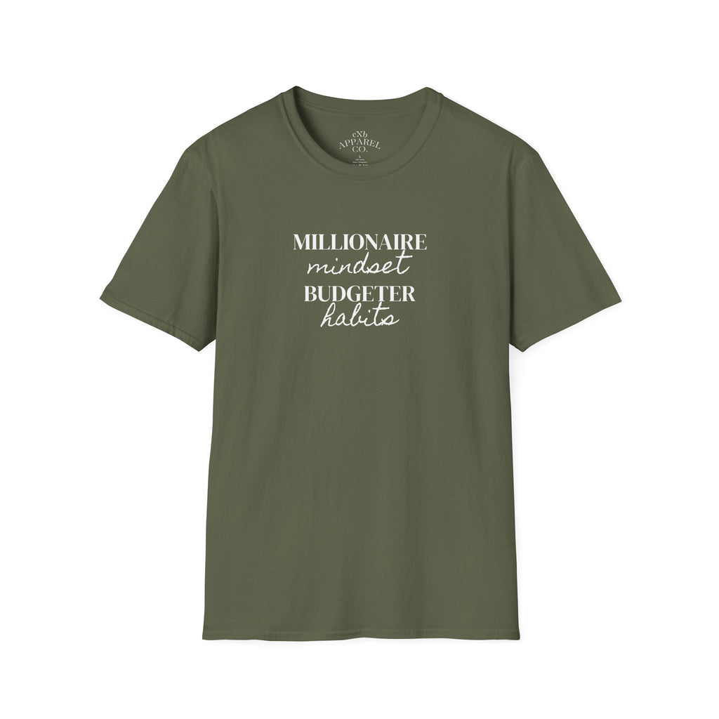 Millionaire Mindset. Budgeter Habits Tee Shirt
