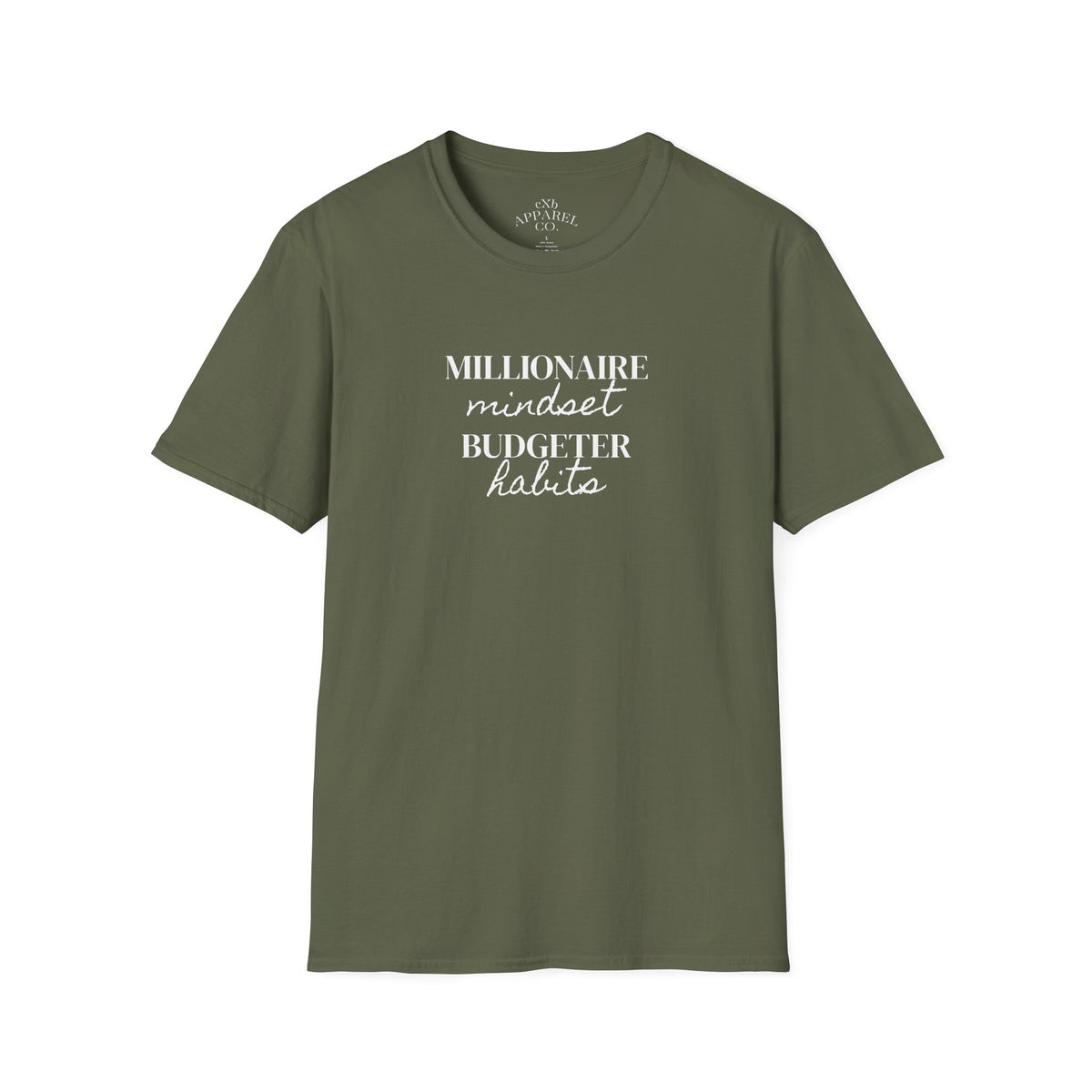 Millionaire Mindset. Budgeter Habits Tee Shirt