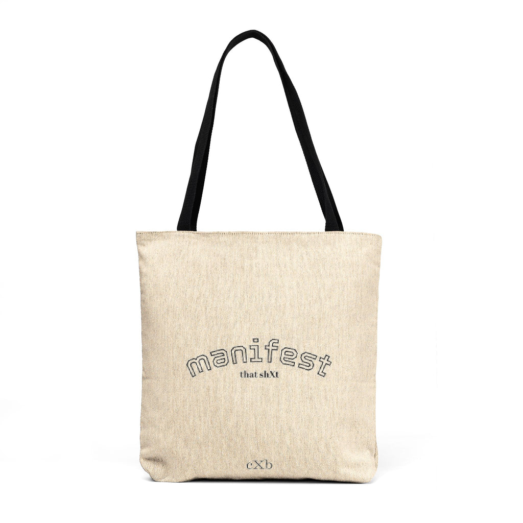 Woven Tote - Vintage Crochet Logo Canvas Beach & Market Bag