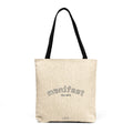 Woven Tote - Vintage Crochet Logo Canvas Beach & Market Bag
