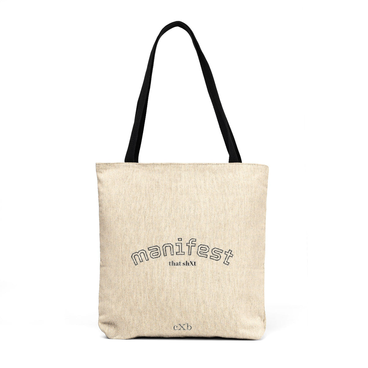 Woven Tote - Vintage Crochet Logo Canvas Beach & Market Bag