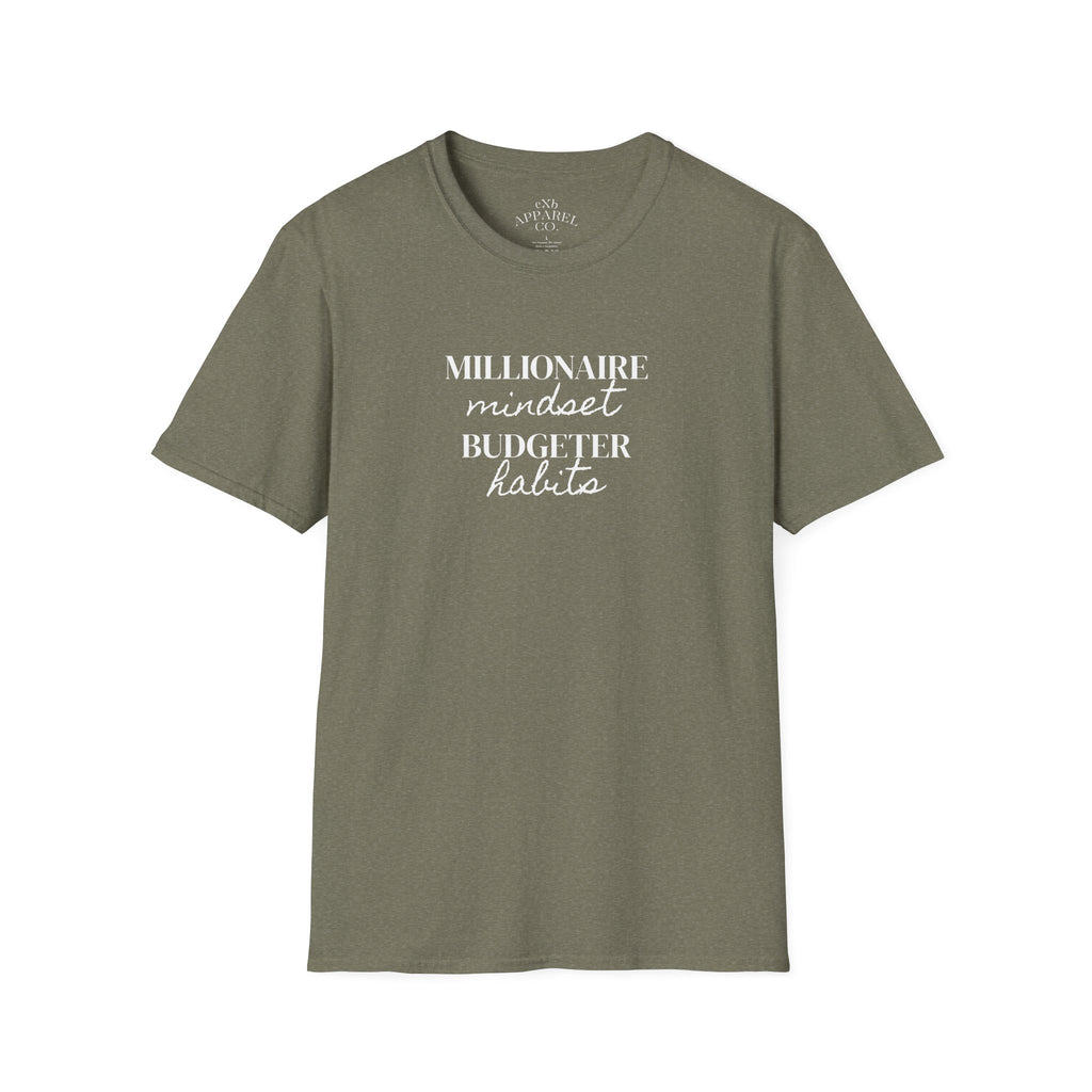 Millionaire Mindset. Budgeter Habits Tee Shirt