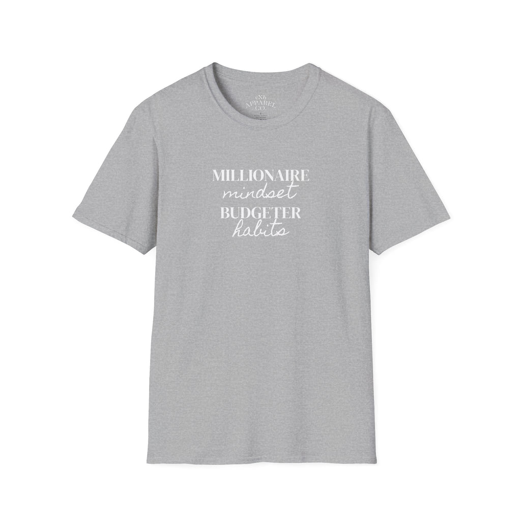 Millionaire Mindset. Budgeter Habits Tee Shirt