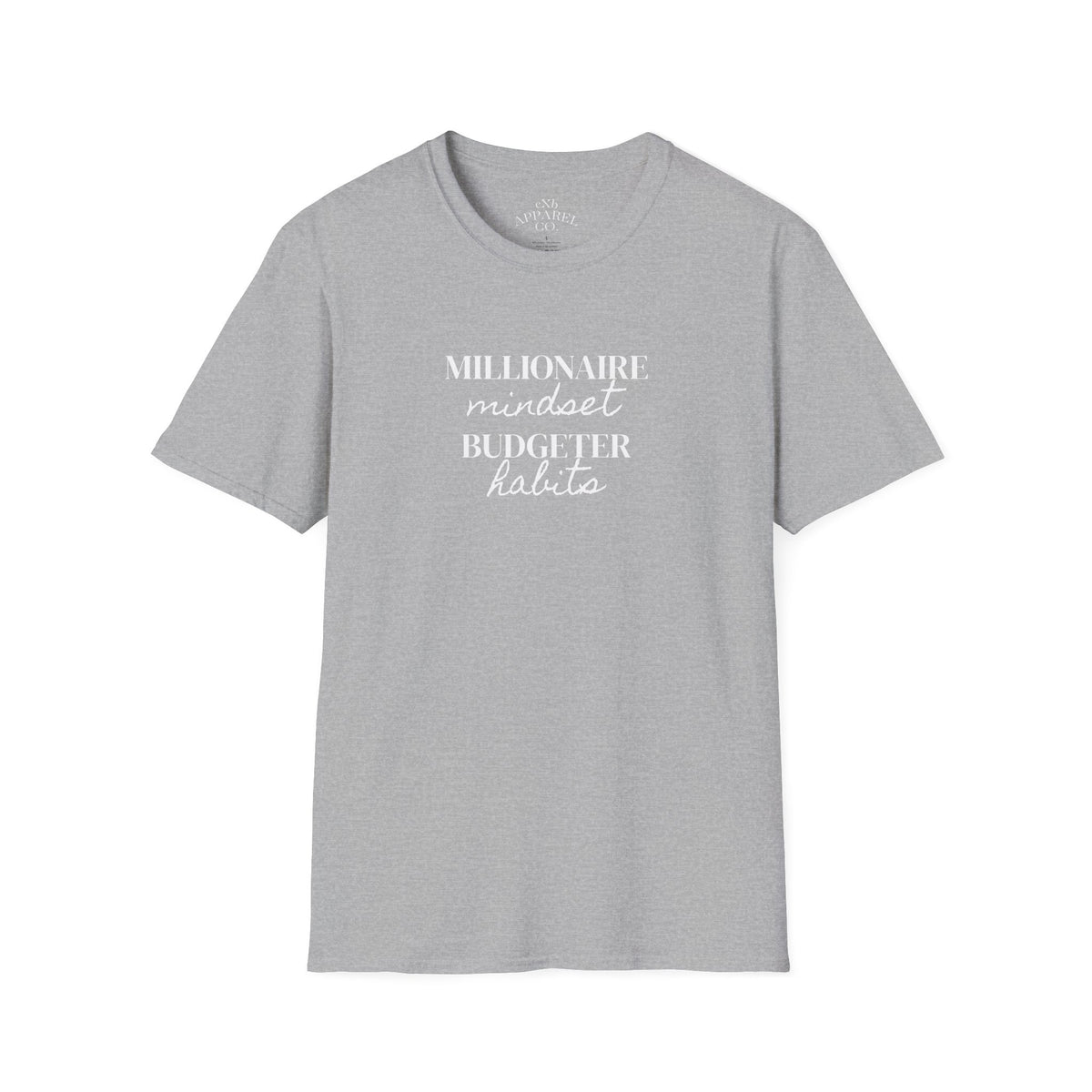 Millionaire Mindset. Budgeter Habits Tee Shirt
