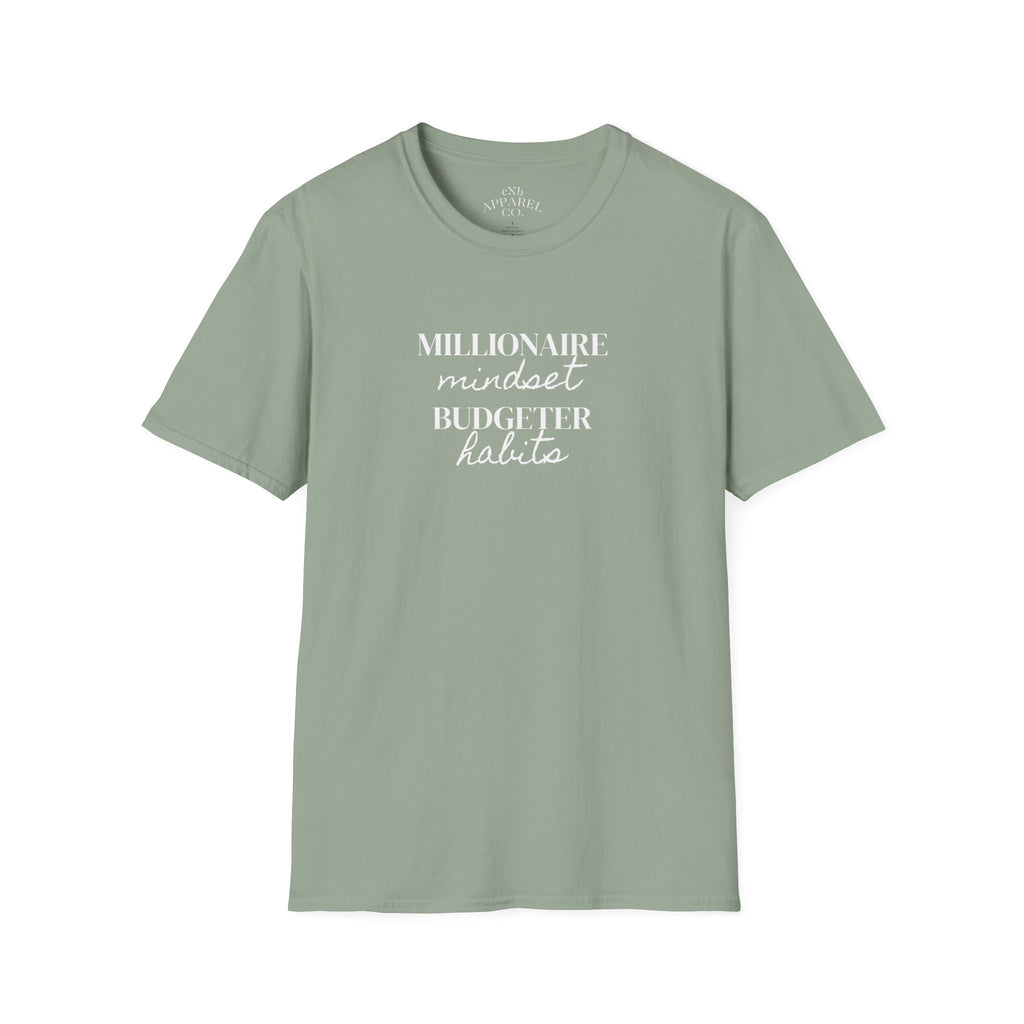Millionaire Mindset. Budgeter Habits Tee Shirt